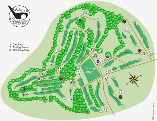 Bild vergrößern: Bahnübersicht Golfplatz