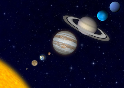 Bild vergrößern: Unser Sonnensystem