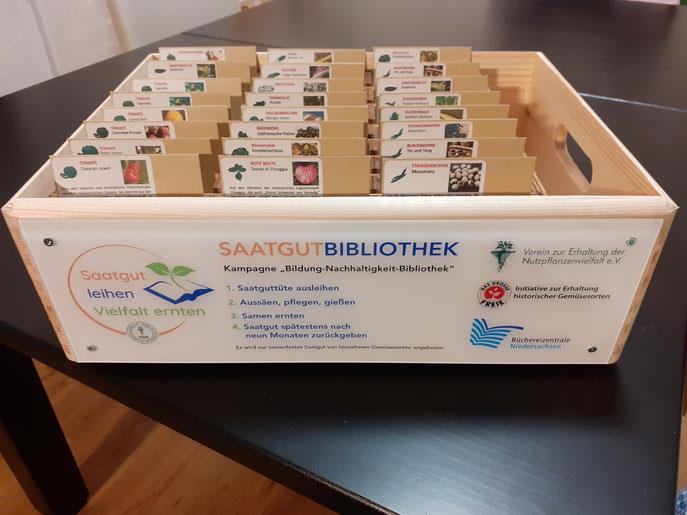 Saatgutbibliothek - Kampagne der Büchereizentrale Niedersachsen 