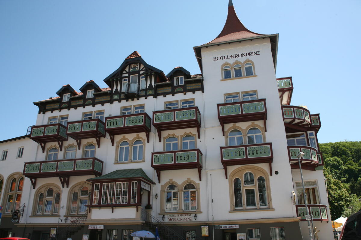 Bild vergrößern: Das Hotel Kronprinz in der historischen Altstadt von Bad Salzdetfurth