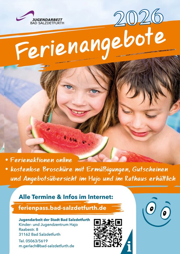 Bild vergr&ouml;&szlig;ern: Plakat Ferienangebote