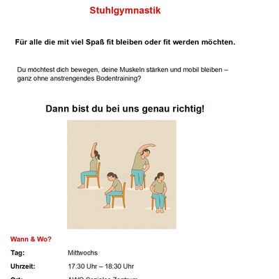 Stuhlgymnastik der AWO