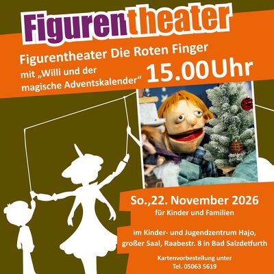 Plakat Figurentheater f&uuml;r 22. November