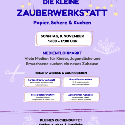 Die kleine Zauberwerkstatt im Kulturbahnhof